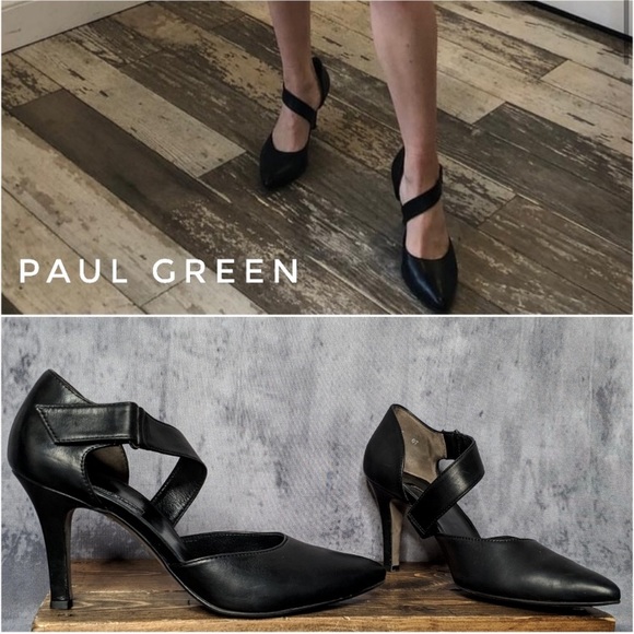 paul green black heels